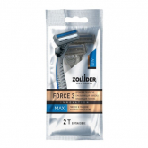 Zollider Force 3 MAX, одноразовые бритвенные станки 3 лезвия, 2 шт