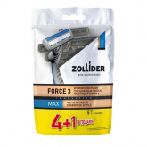 Zollider Force 3 MAX, одноразовые бритвенные станки 3 лезвия, 4+1 шт