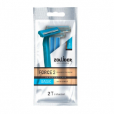 Zollider Force 2 Basic, одноразовые бритвенные станки 2 лезвия, 2 шт