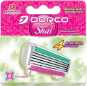 DORCO "Kассеты для бритья жен., Shai 4, 4 шт."